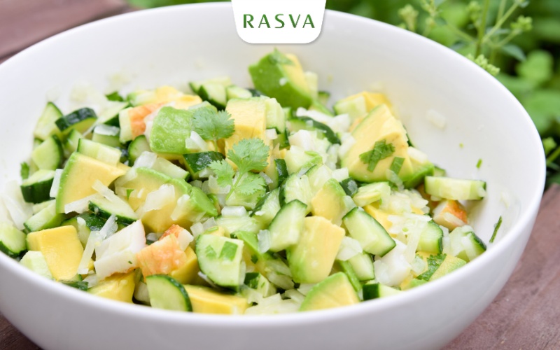 Salad rau trộn bơ