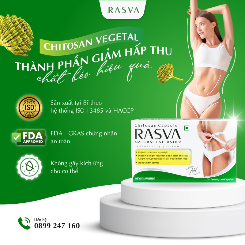 Rasva hỗ trợ giảm béo bằng cơ chế ngăn chặn hấp thu chất béo Rasva hỗ trợ giảm béo bằng cơ chế ngăn chặn hấp thu chất béo