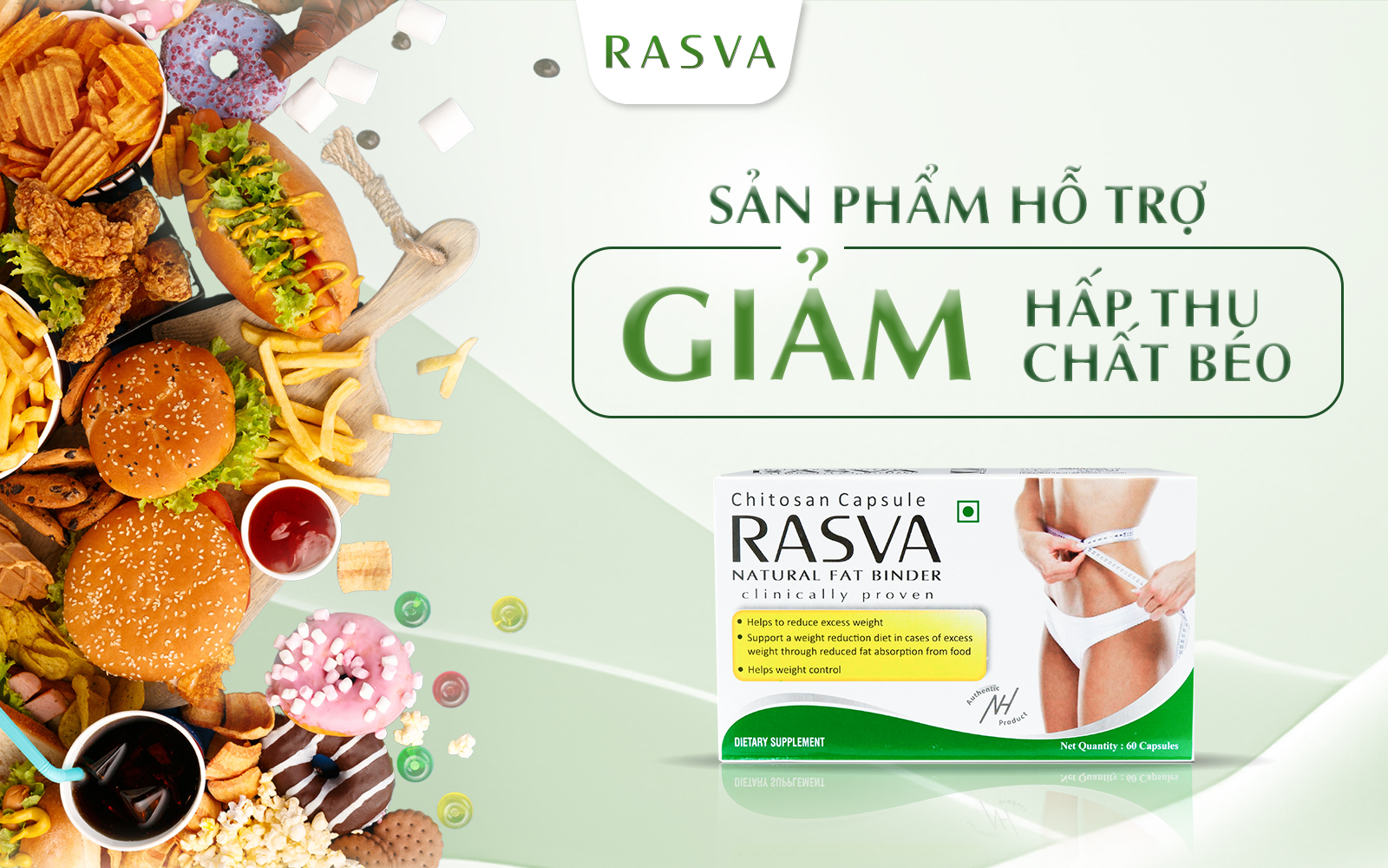 Viên uống hỗ trợ giảm cân Rasva