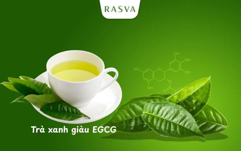 Trà xanh giàu chất chống oxy hóa EGCG
